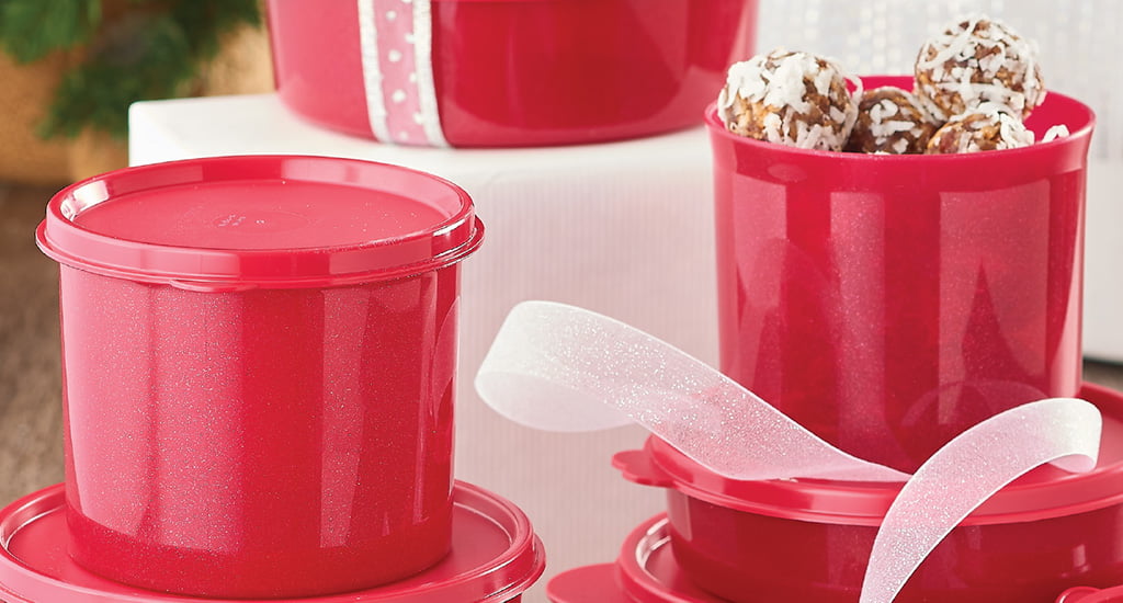 Festive gift jars by Tupperware containers