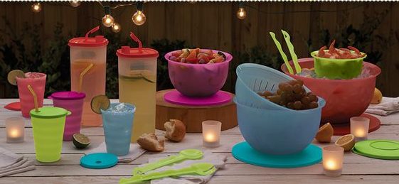 Christmas Party with Tupperware Containers