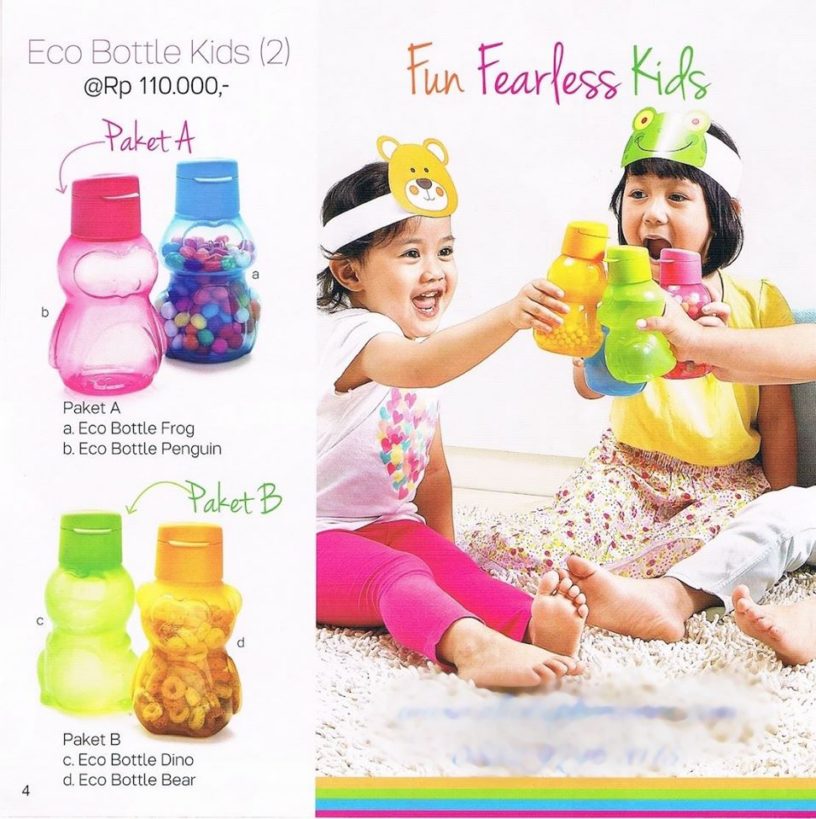 Tupperware bottles for kids frog design