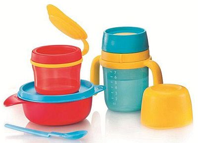 Tupperware feeding set for babies