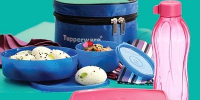 Tupperware lunch boxes