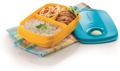 Divided Tupperware lunch box