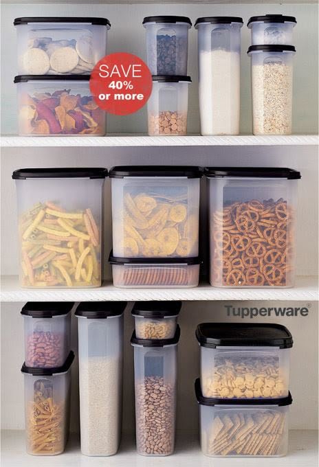 Tupperware storage containers