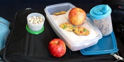Packing food for kids in Tupperware Containers for Flight