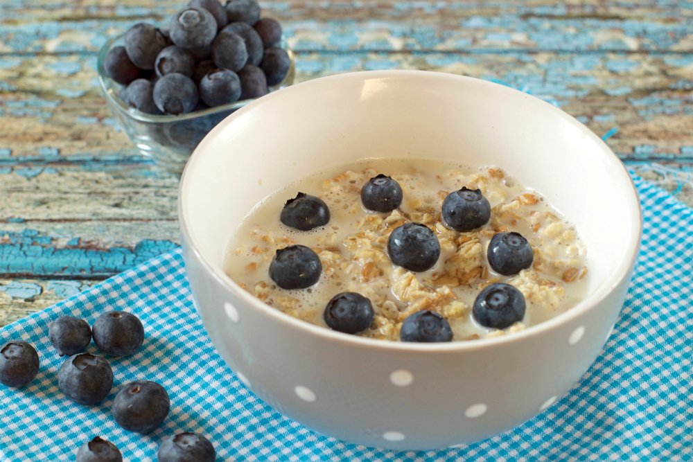 Overnight oats blueberry